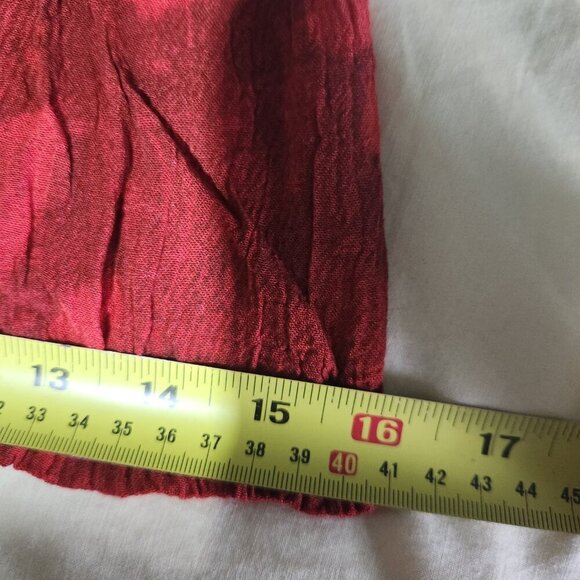 Papa Vancouver Pants Boho Wide Leg Crinkle Fabric Rayon Made in India - Picture 10 of 10